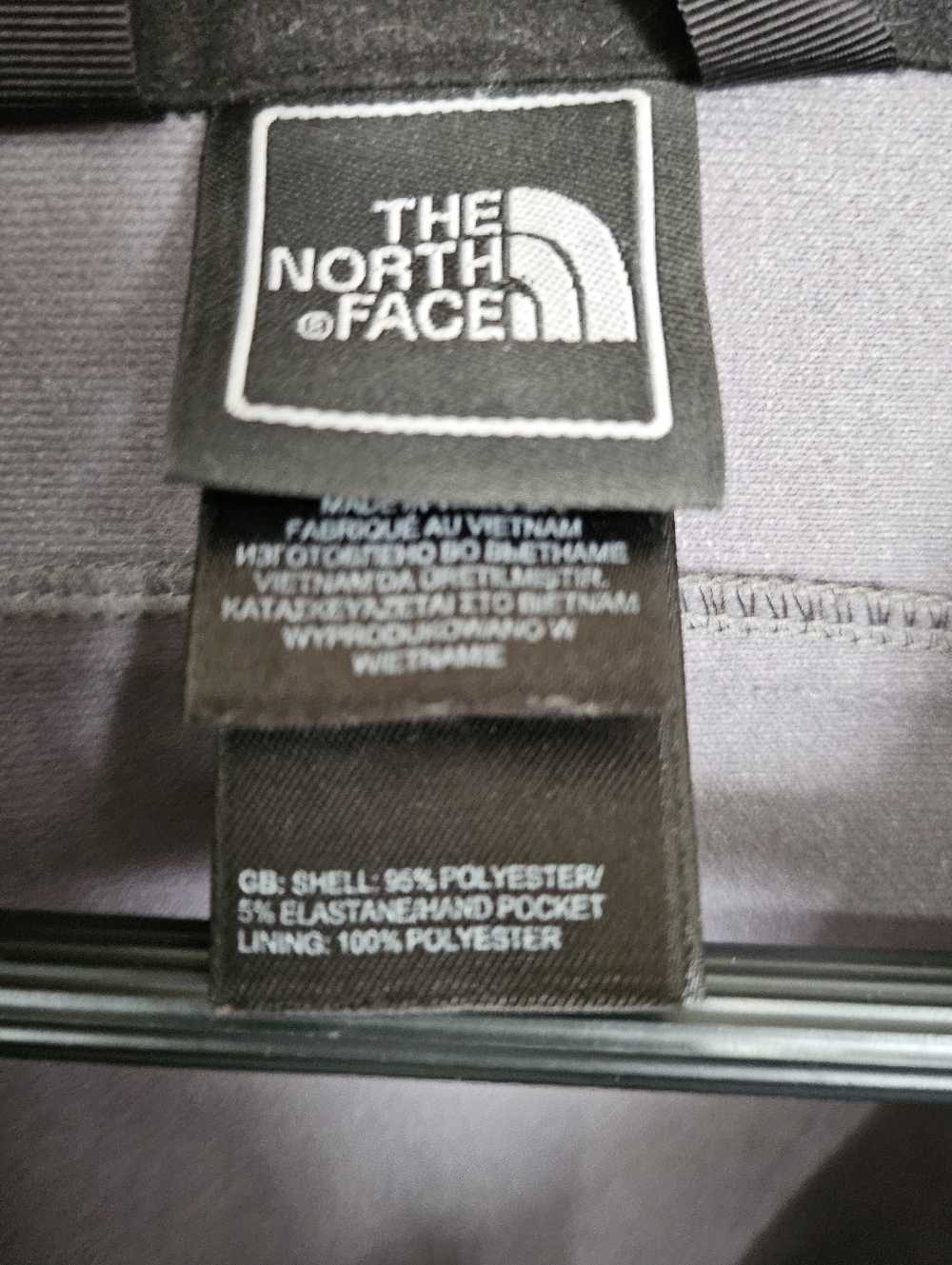 The North Face Women's Softshell Jacket Gray Full Zip Lightweight Outdoor Coat L - Picture 9 of 12